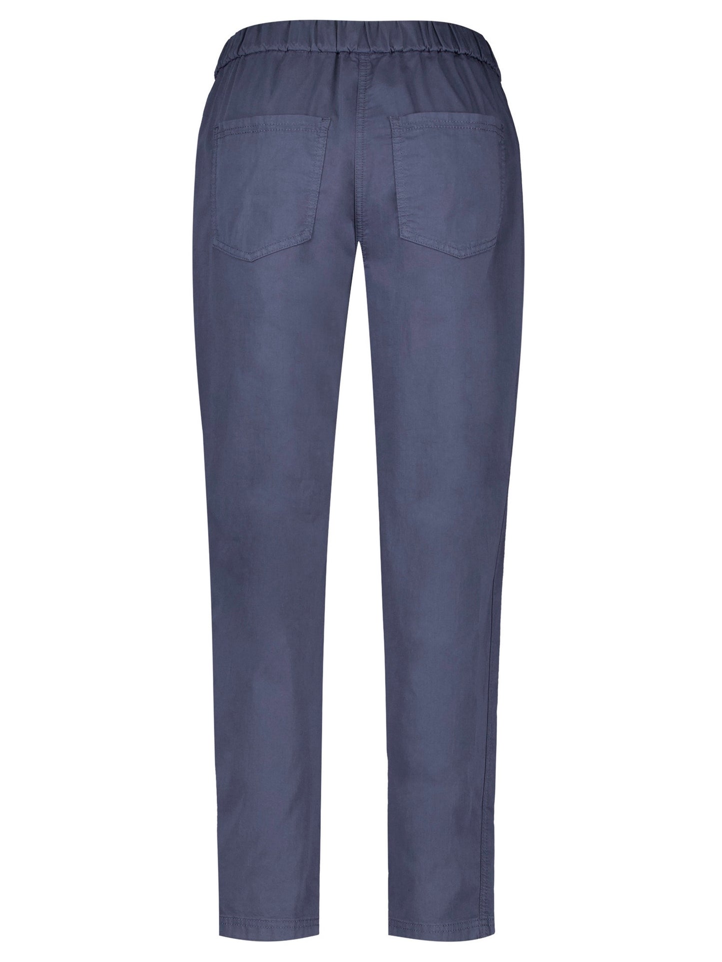 Pull-on Cotton Pant — Navy - GERRY WEBER