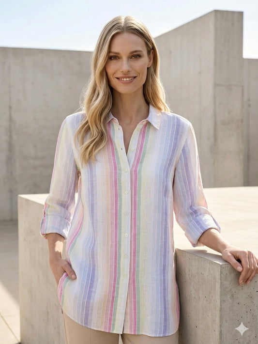 Linen Blend Blouse - GERRY WEBER