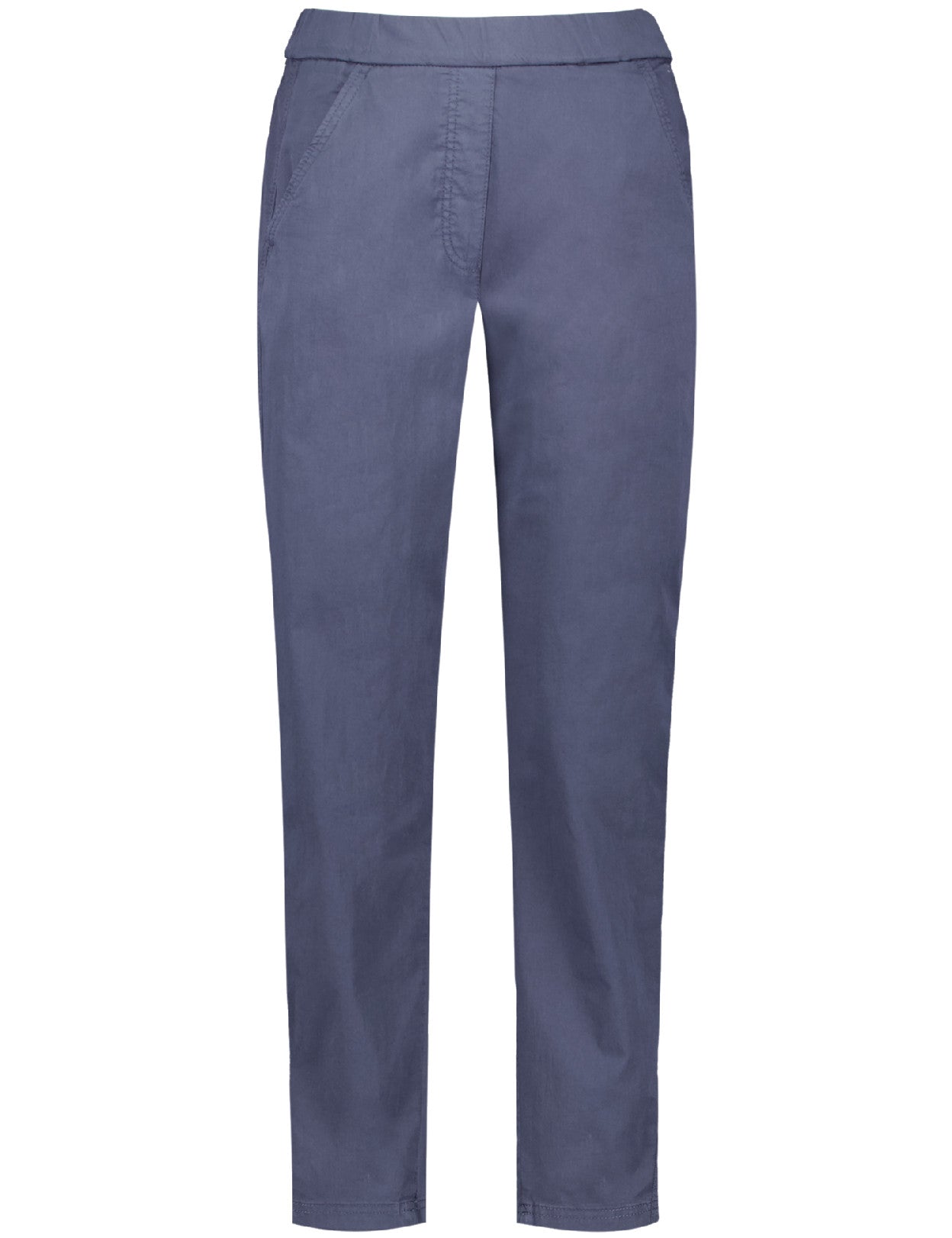 Pull-on Cotton Pant — Navy - GERRY WEBER