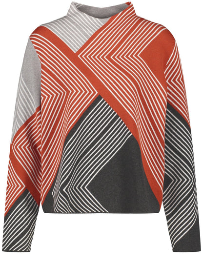 Pullover with a Graphic Pattern - GERRY WEBER
