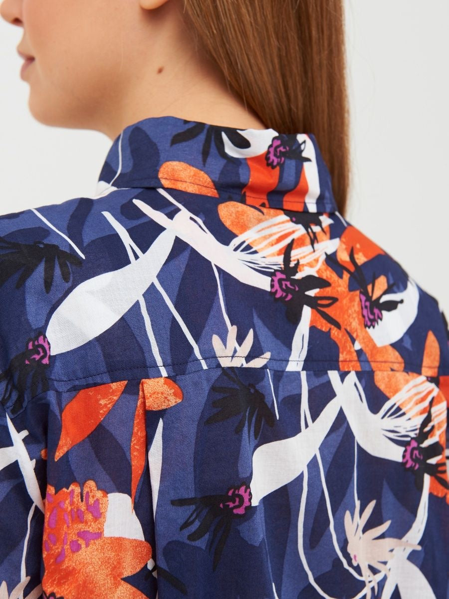 Cotton Blouse with Print