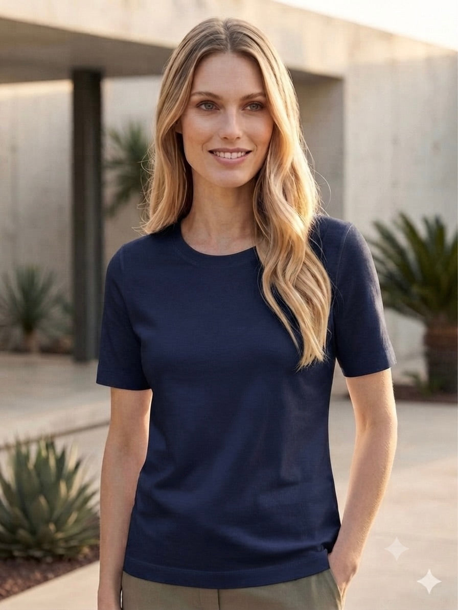 Cotton T-shirt - Navy