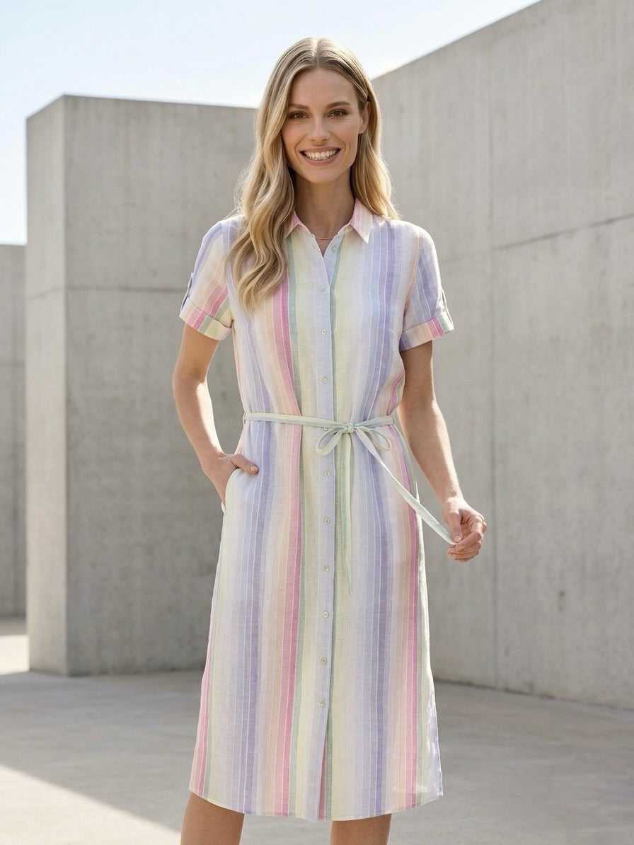 Linen Blend Dress