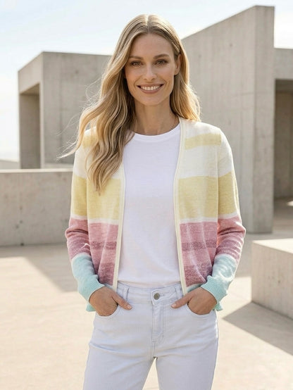 Colour Block Cardigan