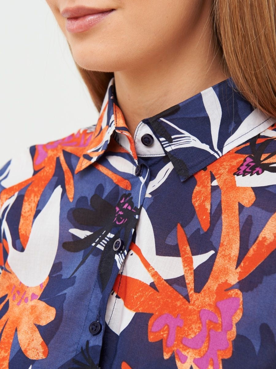 Cotton Blouse with Print