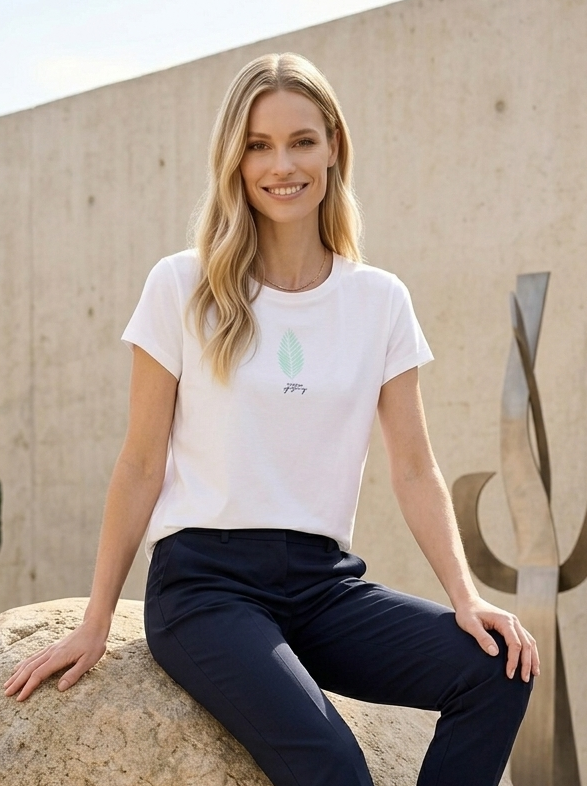 Top with Subtle Print
