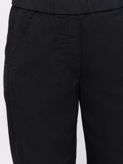 Pull-on Cotton Pant — Black