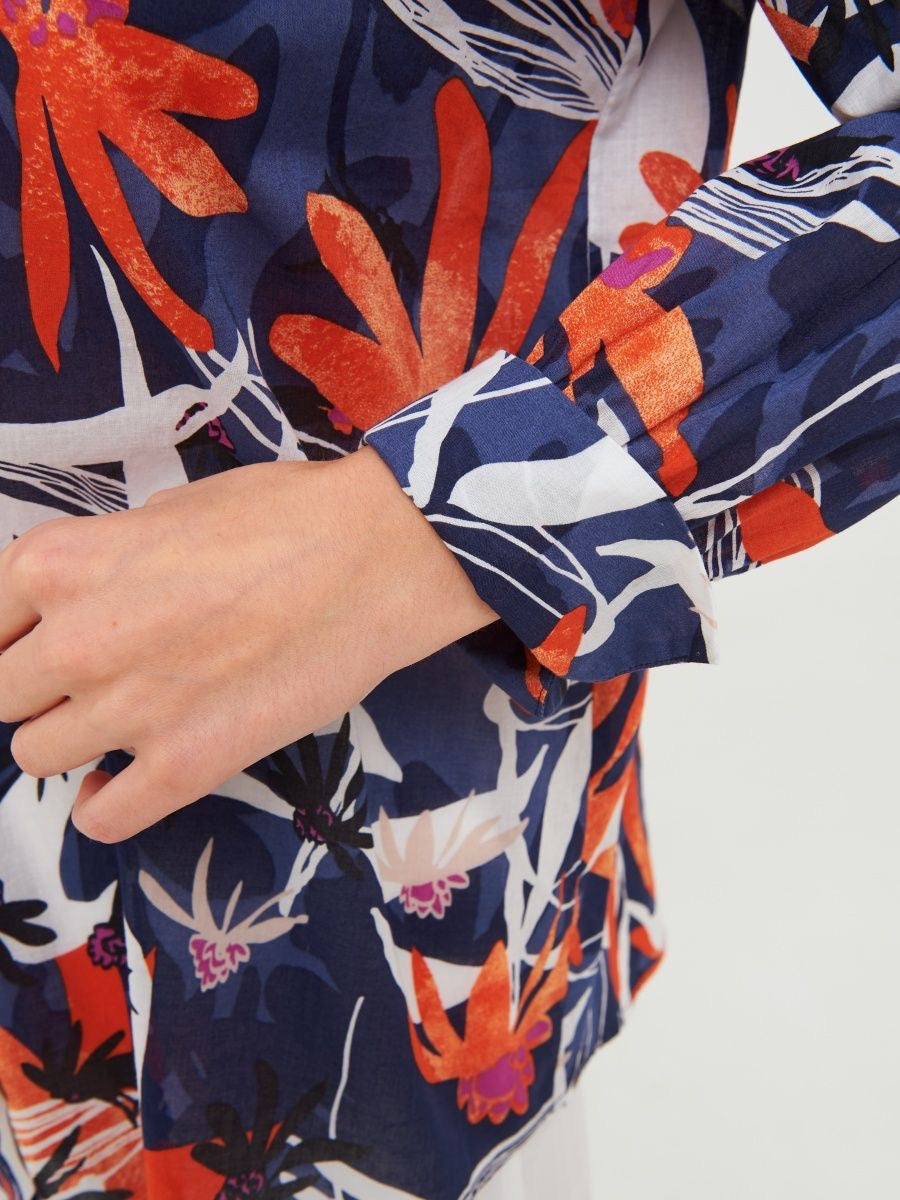 Cotton Blouse with Print