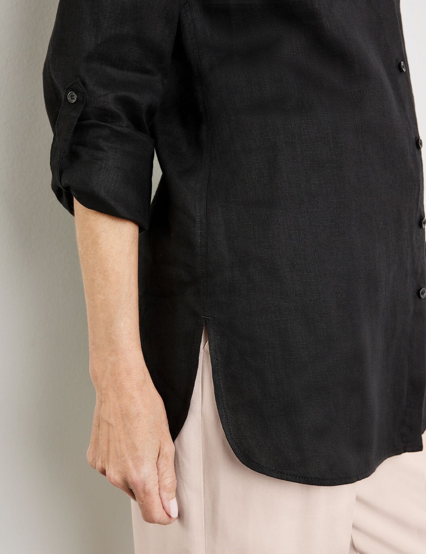Linen Blouse with Side Slits - GERRY WEBER