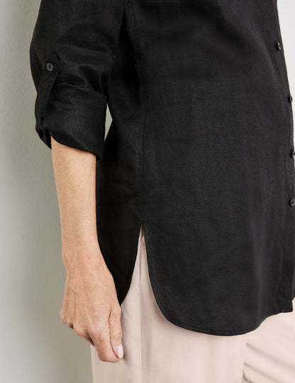 Linen Blouse with Side Slits - GERRY WEBER