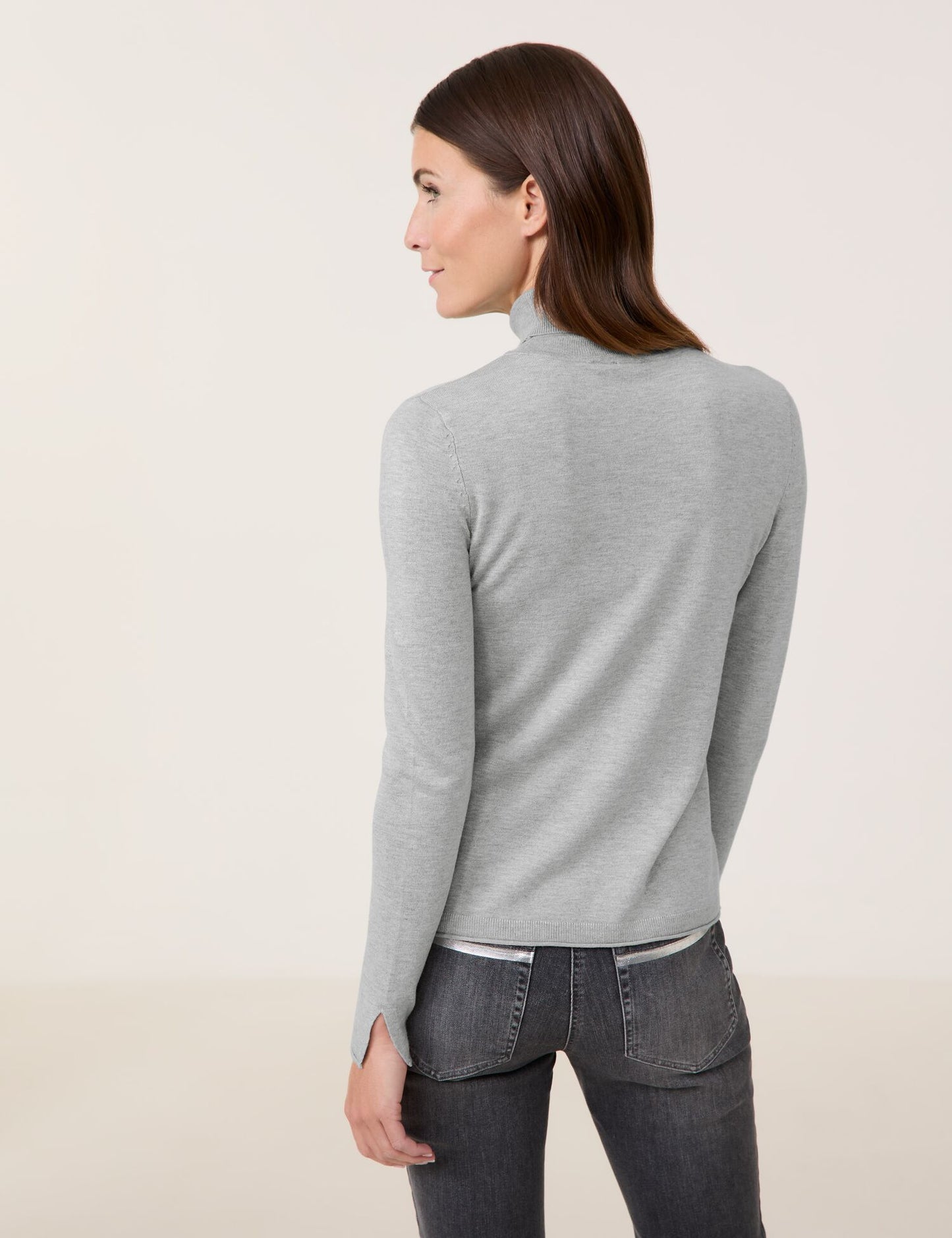 Knit Turtleneck — Grey