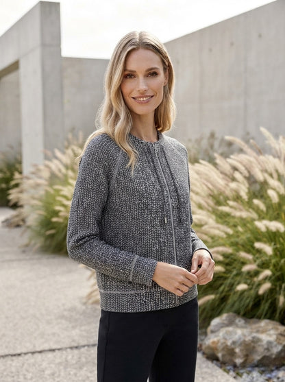 Zippered Cardigan