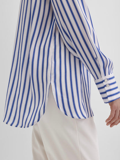 Blouse with Satin Finish