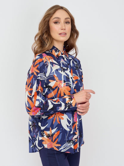 Cotton Blouse with Print