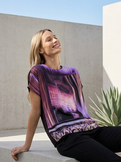 Top with Fabric Panelling