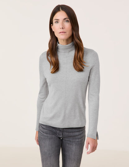 Knit Turtleneck — Grey