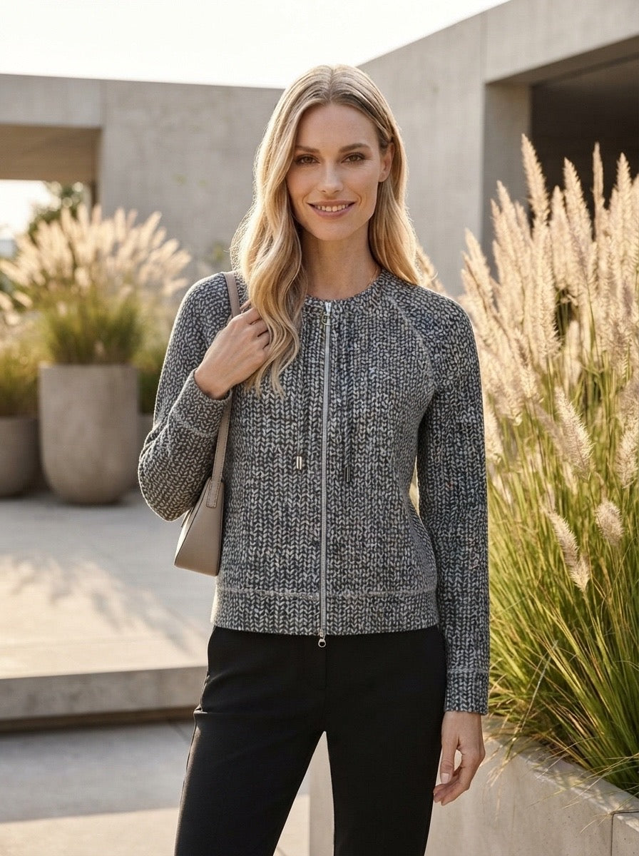 Zippered Cardigan