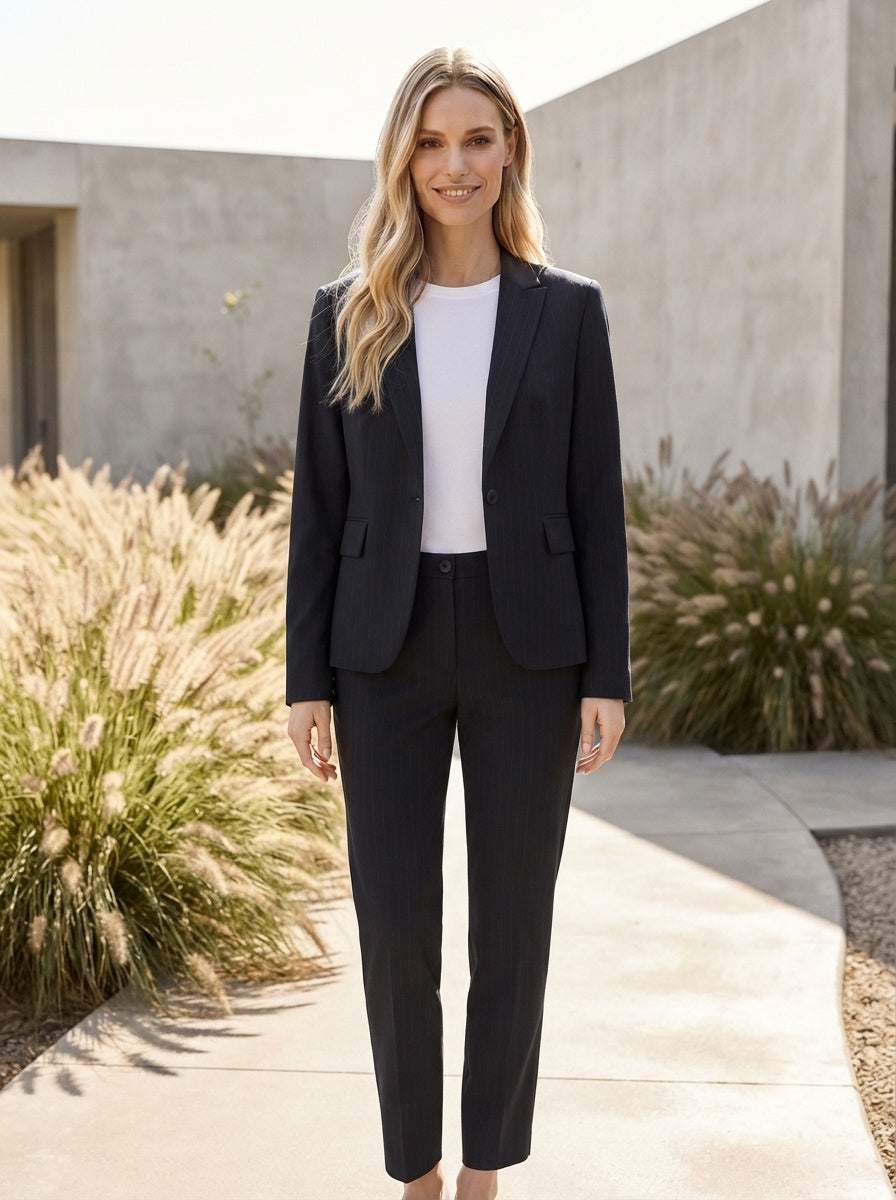 Pinstripe Blazer