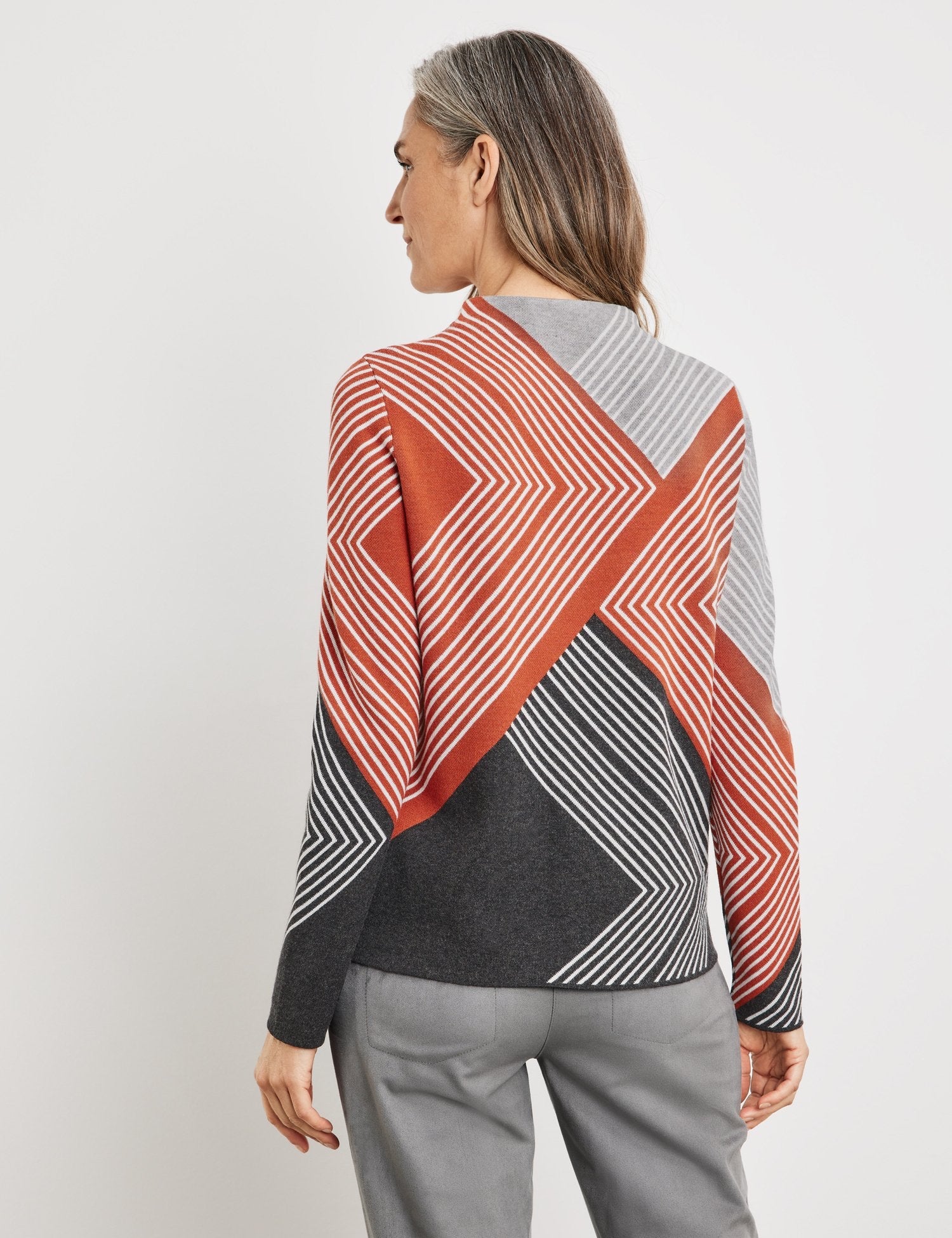 Pullover with a Graphic Pattern - GERRY WEBER