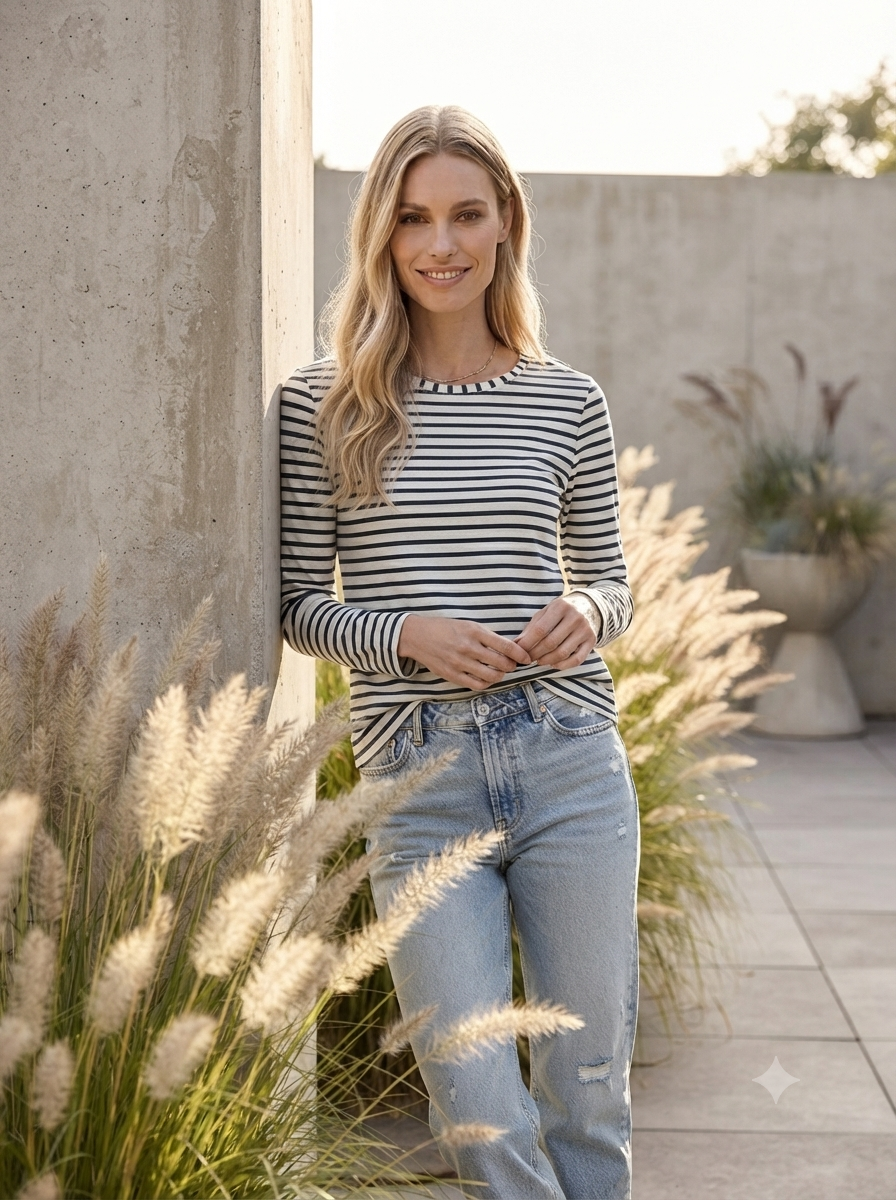 Top with Stripes
