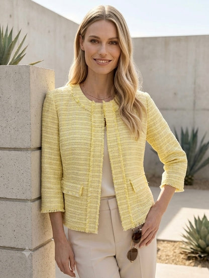 NEW Jacket with Fringe Edges