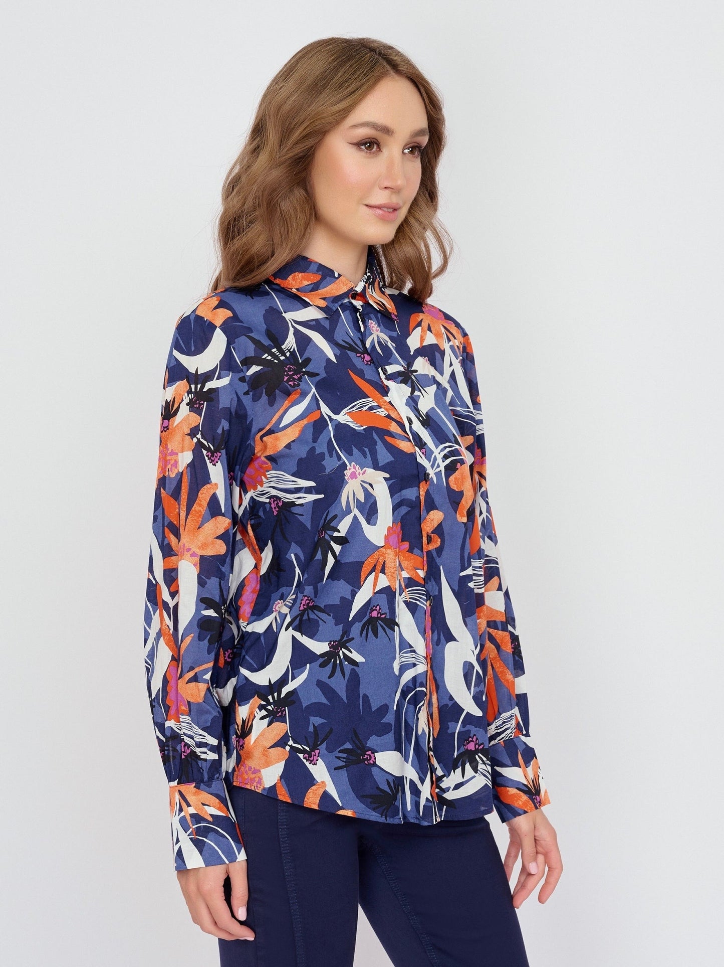 Cotton Blouse with Print