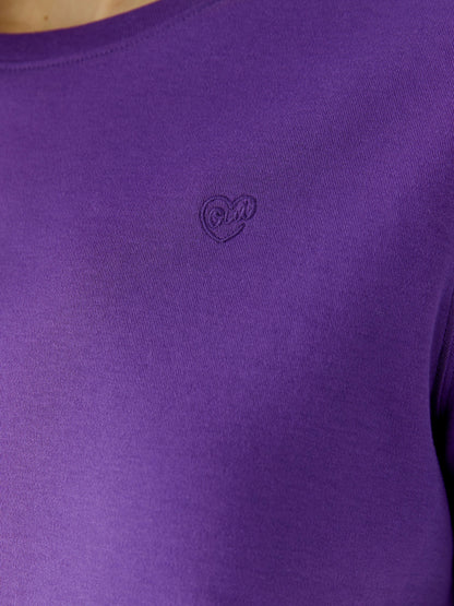 Cotton T-shirt - Purple