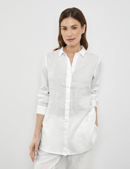 Linen Blouse with Side Slits - GERRY WEBER