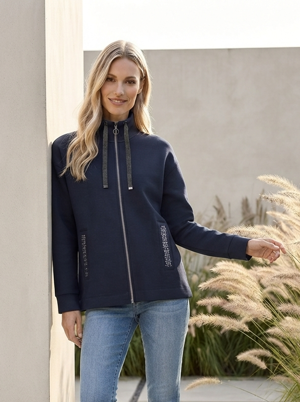 Zippered Cardigan*