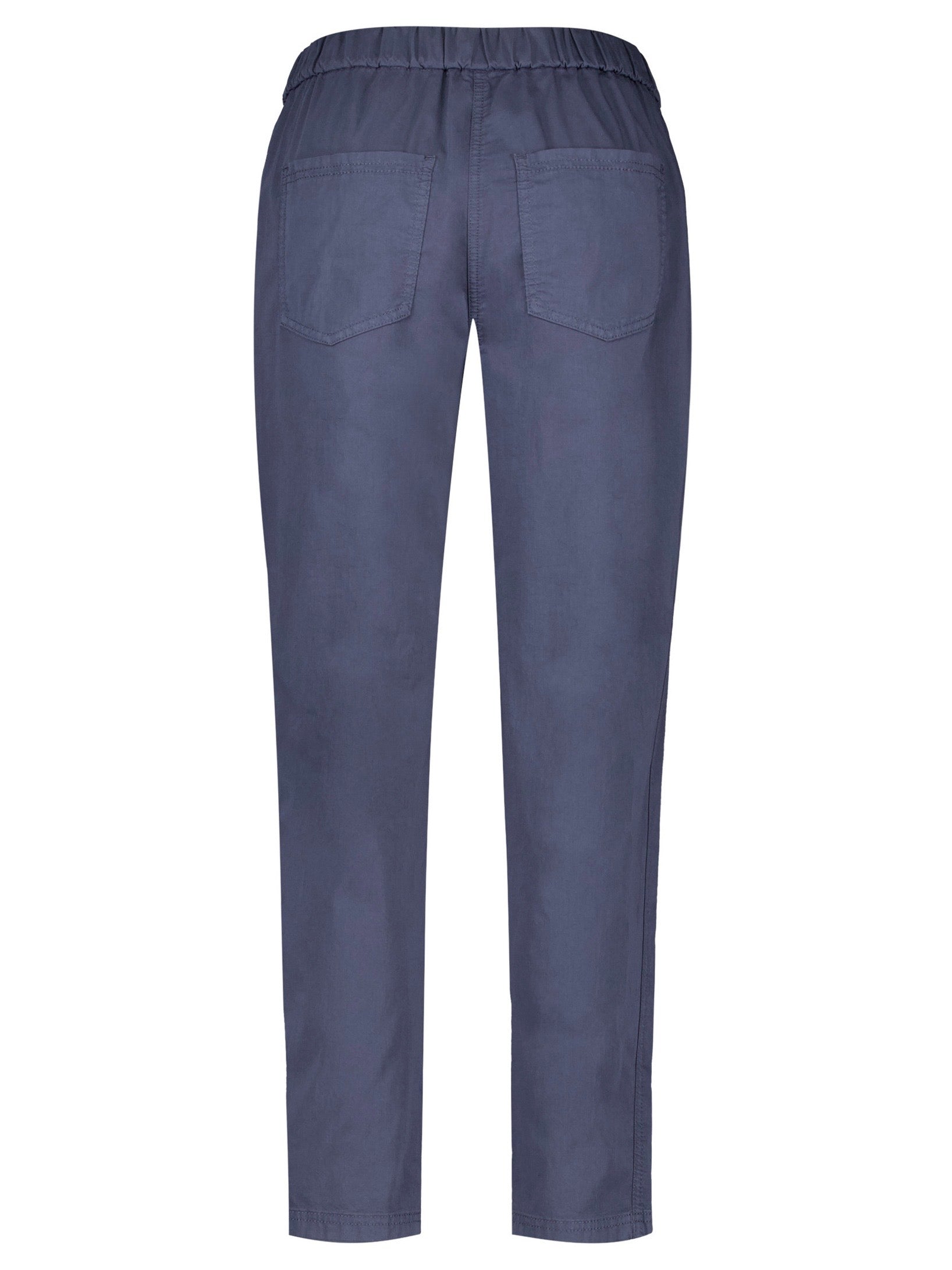 Pull-on Cotton Pant — Navy - GERRY WEBER