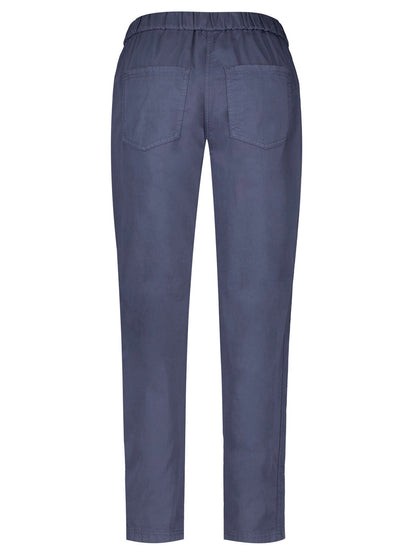 Pull-on Cotton Pant — Navy - GERRY WEBER