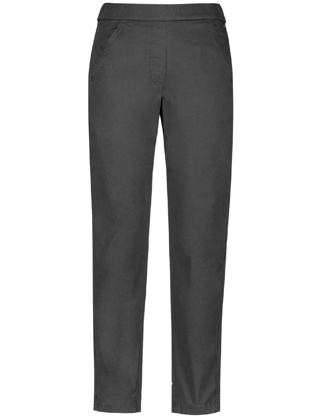 Pull-on Cotton Pant — Black