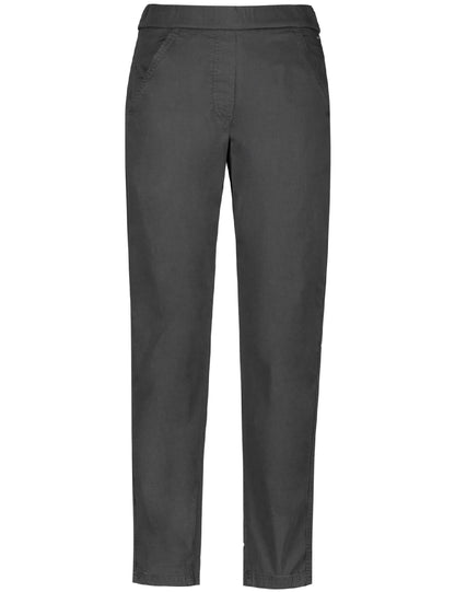 Pull-on Cotton Pant — Black