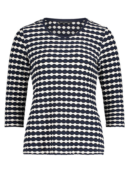 NEW Textured Top – Navy - GERRY WEBER