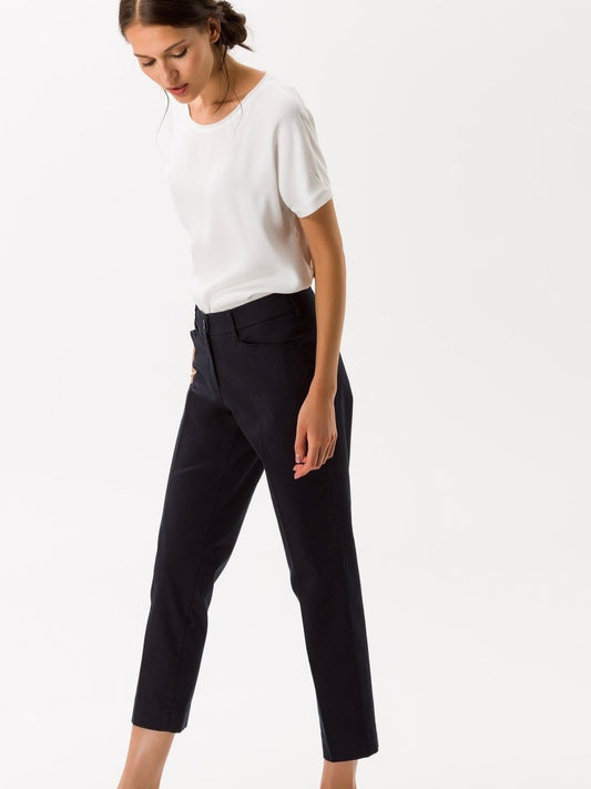 Brax Cotton Pant (Navy) - GERRY WEBER