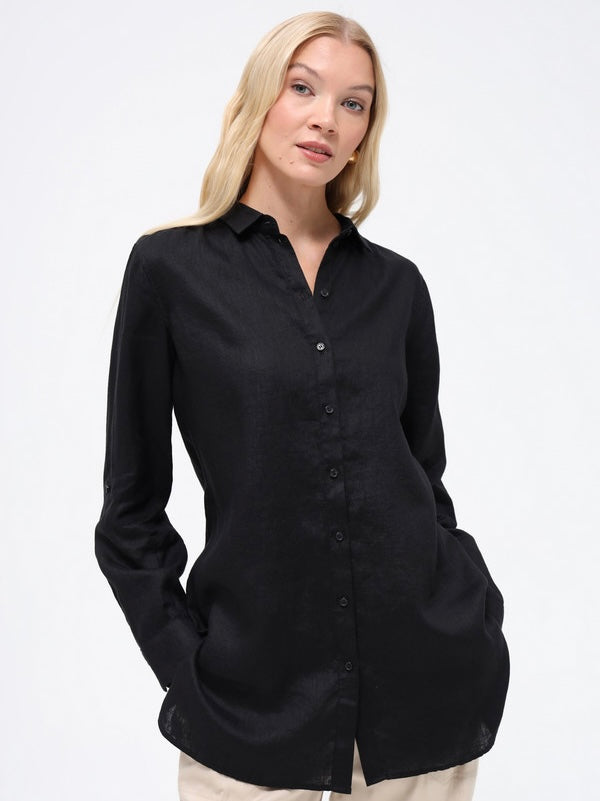 Linen Blouse with Side Slits - GERRY WEBER