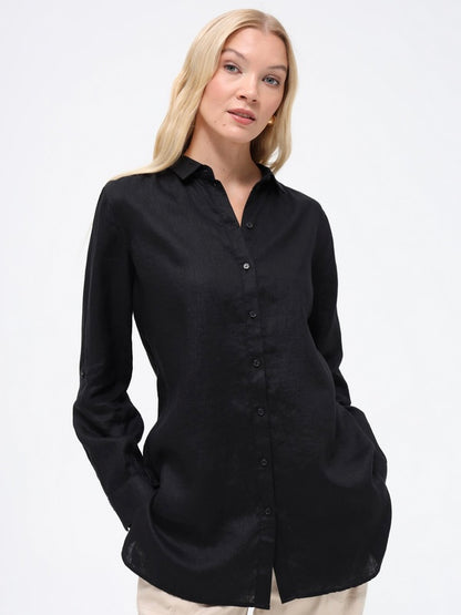 Linen Blouse with Side Slits - GERRY WEBER