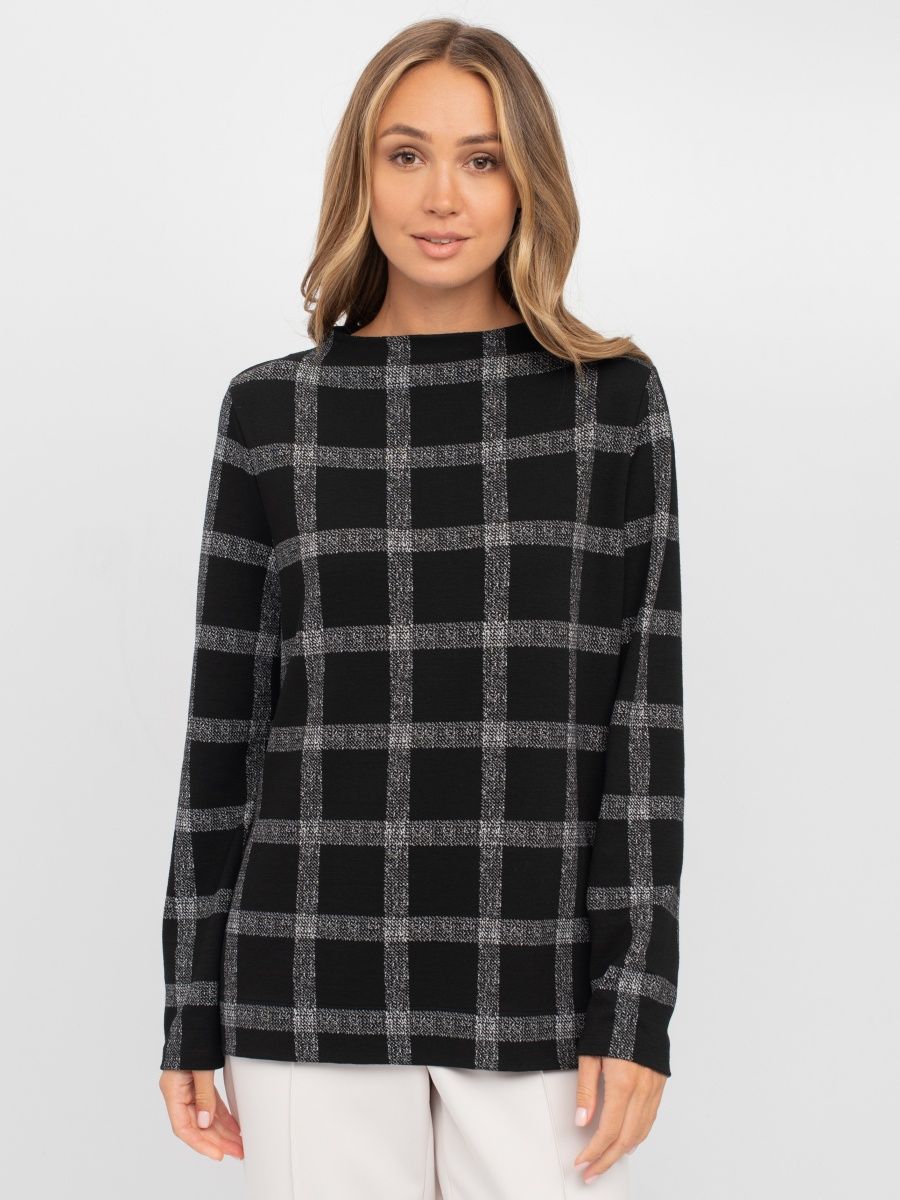 Pullover with Windowpane Checks - GERRY WEBER