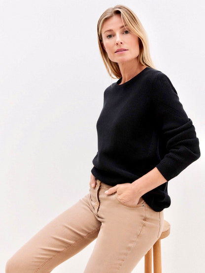 Cotton Pullover – Black