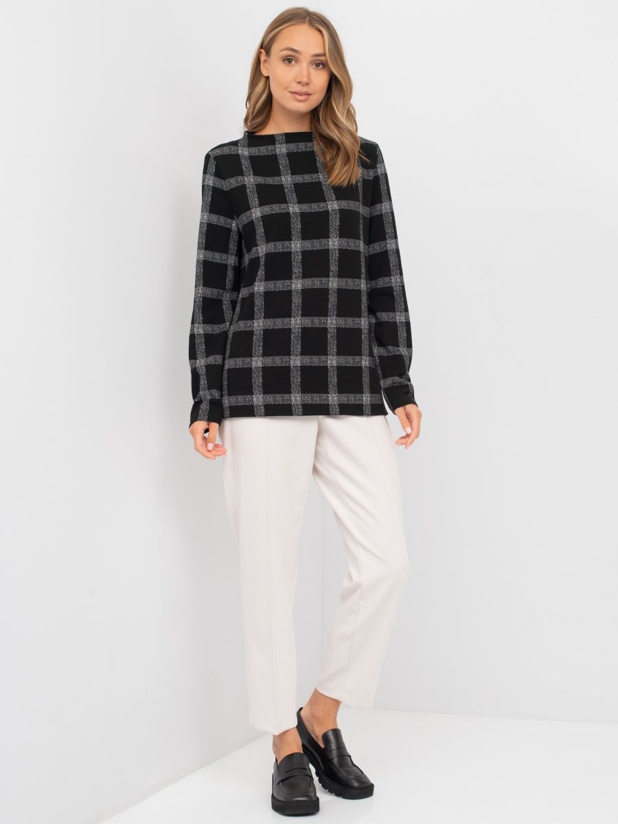 Pullover with Windowpane Checks - GERRY WEBER