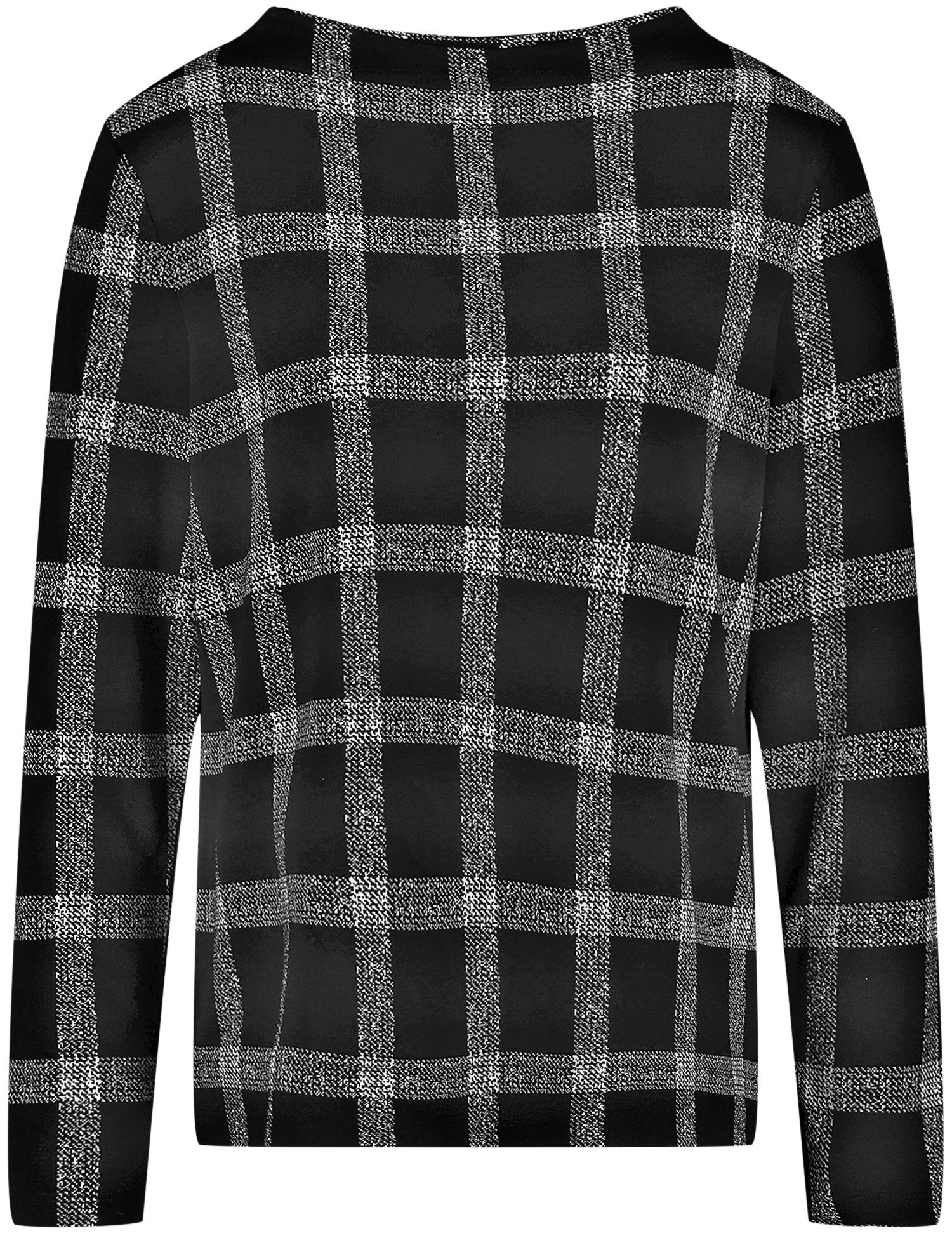 Pullover with Windowpane Checks - GERRY WEBER