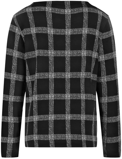 Pullover with Windowpane Checks - GERRY WEBER