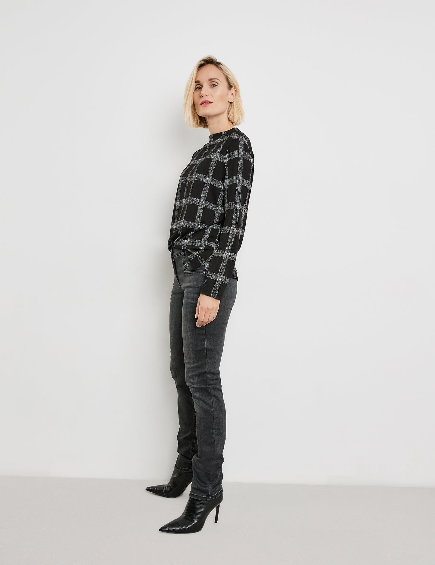 Pullover with Windowpane Checks - GERRY WEBER
